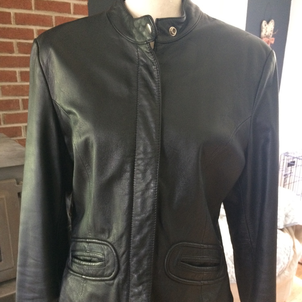 Real Black Leather MOTO Jacket